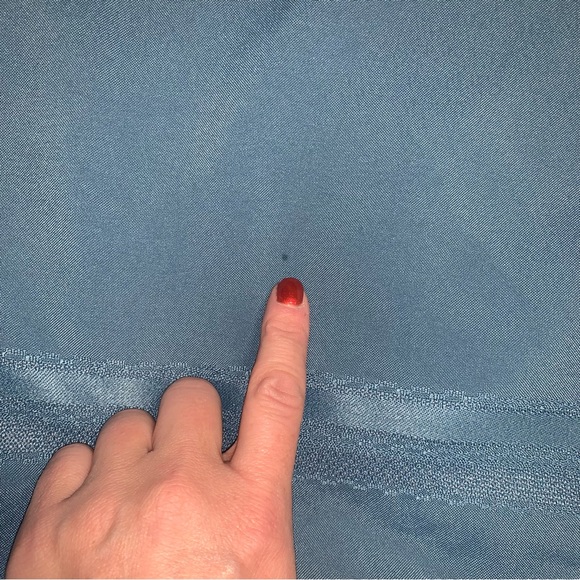 Blue Textured Rectangle Tablecloth 53.5”W x 70.5”L Holiday Christmas Cover Linen - Picture 3 of 5